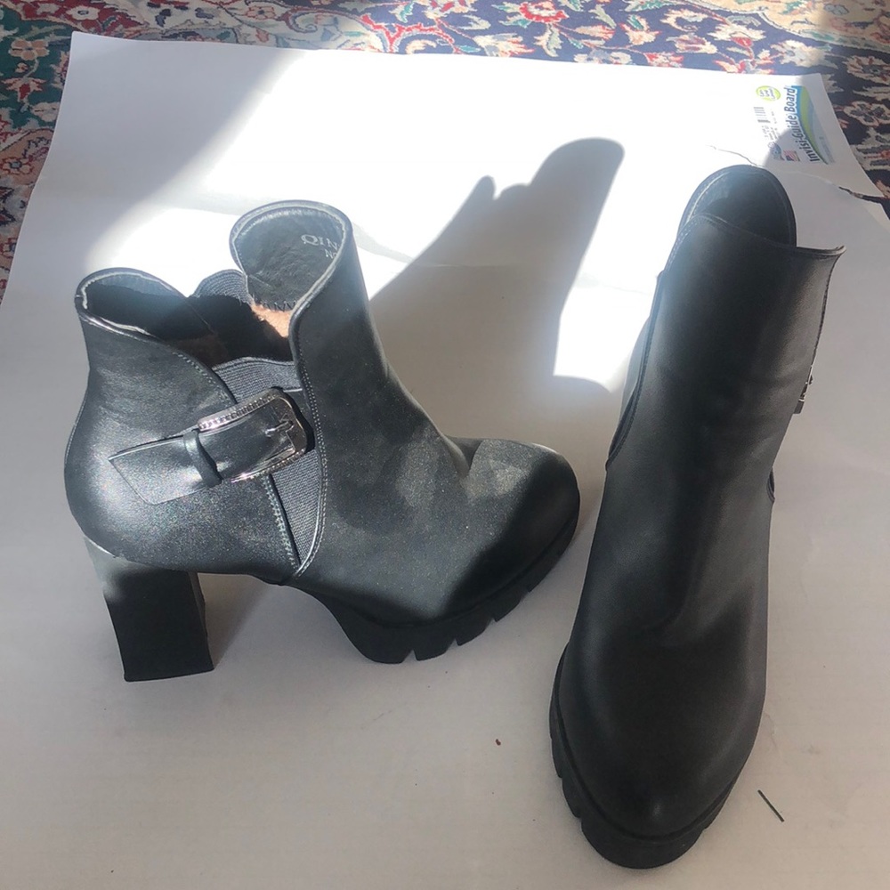 Women winter high heel insulated boots